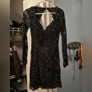 Black Sherri Hill homecoming dress